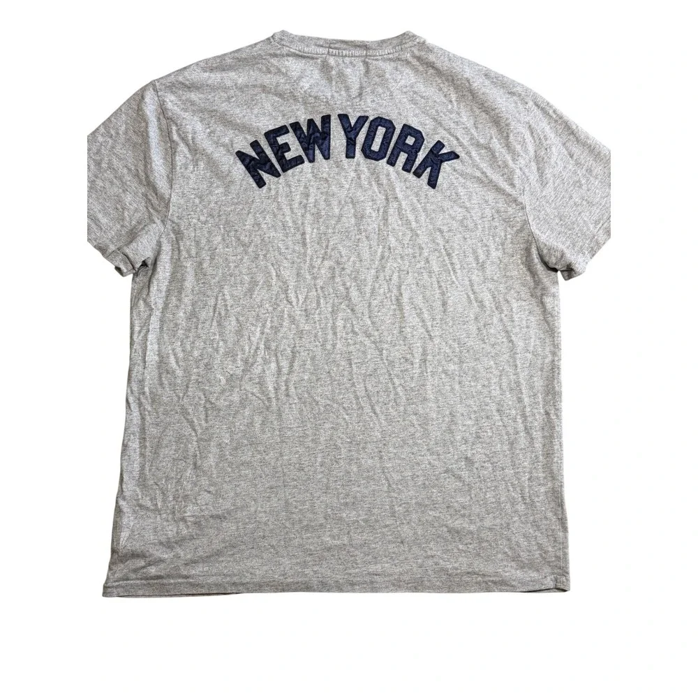 Polo Ralph Lauren New York Yankees MLB Cooperstown T-Shirt Gray Mens Large L